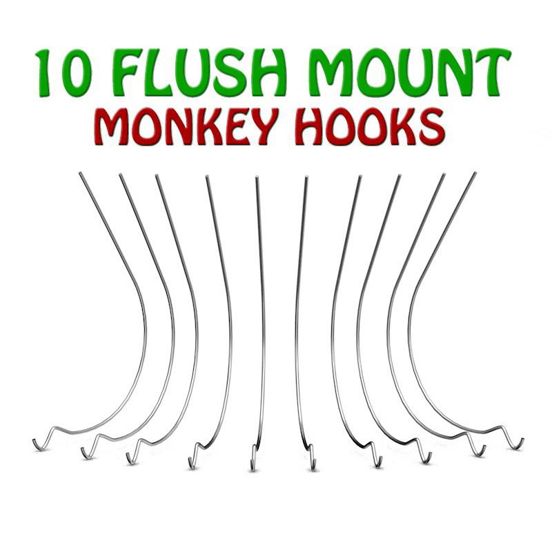Monkey Hook TMH-314 Heavy-Duty Picture Hanger Set, Carbon Steel, Silver, Galvanized, 30 -Piece - 2