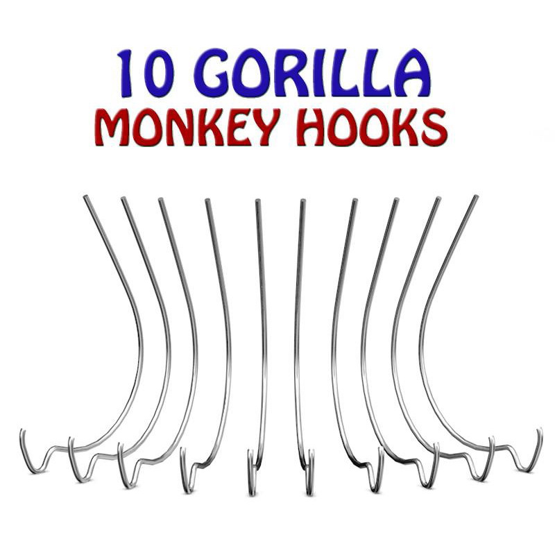 Monkey Hook TMH-314 Heavy-Duty Picture Hanger Set, Carbon Steel, Silver, Galvanized, 30 -Piece - 3