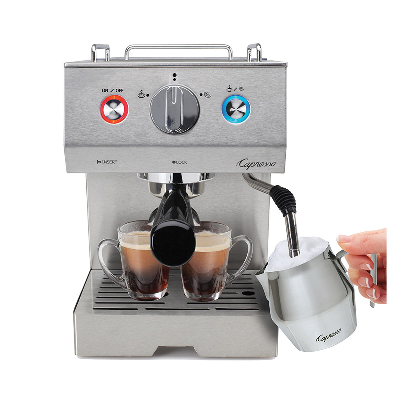 Capresso Cafe Select Series 126.05 Espresso/Cappuccino Machine, 1050 W, Stainless Steel - 2
