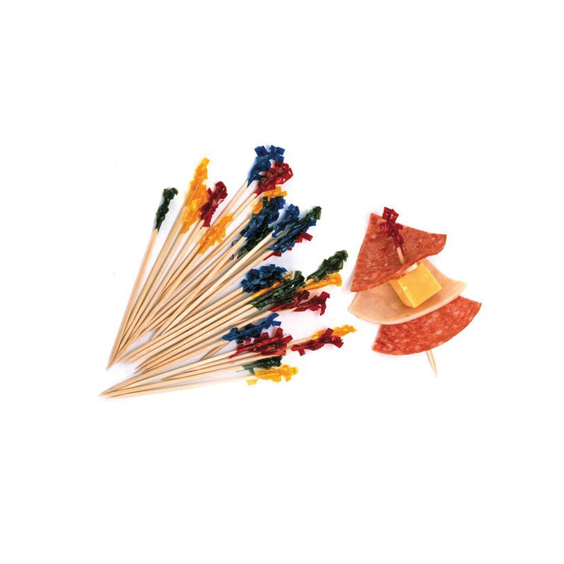 Norpro 189 Cocktail Party Pick, 2-1/2 in L, Round Tip, Wood - 2