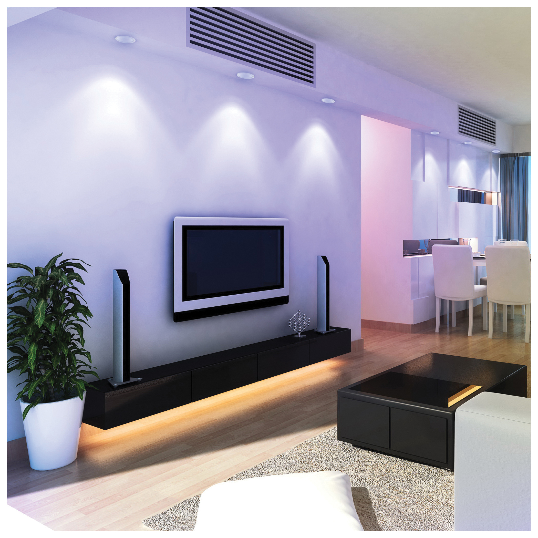 Feit Electric LEDR6/RGBW/AG/RP Smart Downlight, 11.1 W, 120 V, LED Lamp, 1000 Lumens, 6500 K Color Temp, Recessed - 3
