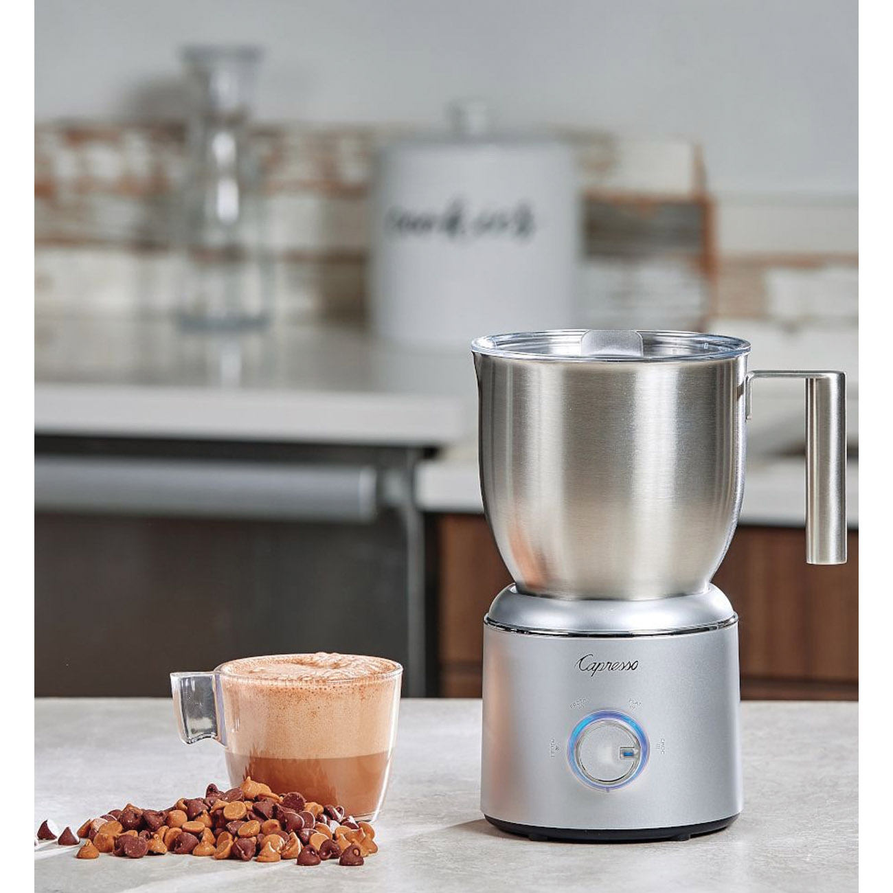 Capresso froth select Series 209.05 Milk Frother, 20 oz Capacity, 600 W, Stainless Steel, Silver - 5