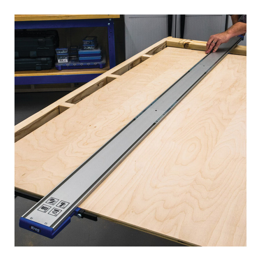 Kreg KMA4600 Straight Edge Guide Extension, 2 ft L, Aluminum - 4