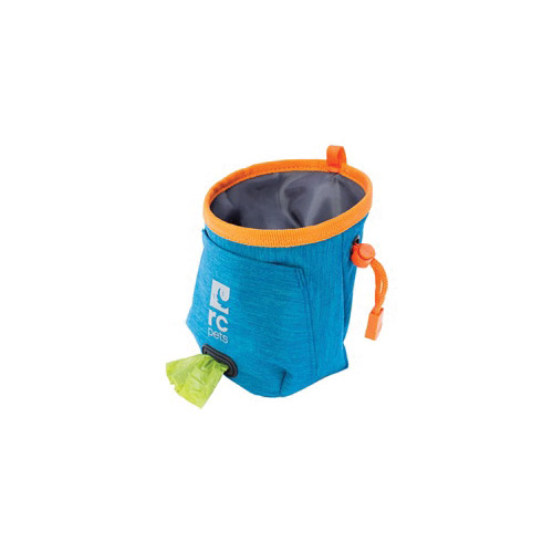 rcpets 66400015 Essential Treat Bag, Nylon/Plastic/Rubber, Heather Teal, 4-1/4 in Dia, 5-1/2 in H - 2