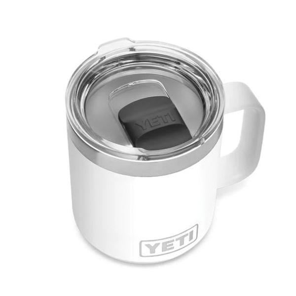 YETI Rambler 10 oz. White BPA Free Mug with MagSlider Lid - 1
