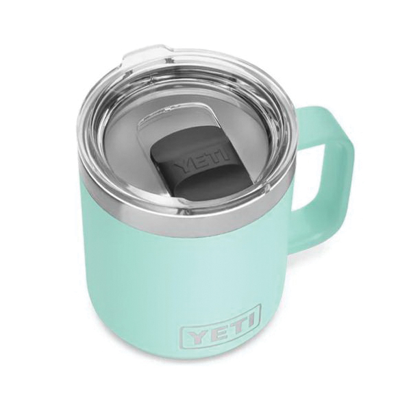 YETI Rambler 10 oz. Seafoam BPA Free Mug with MagSlider Lid - 1