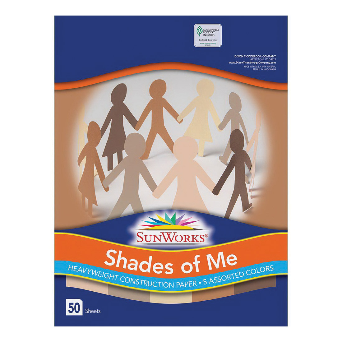 Sunworks P9509 Construction Paper, 12 in L, 9 in W, Paper, Assorted - 2