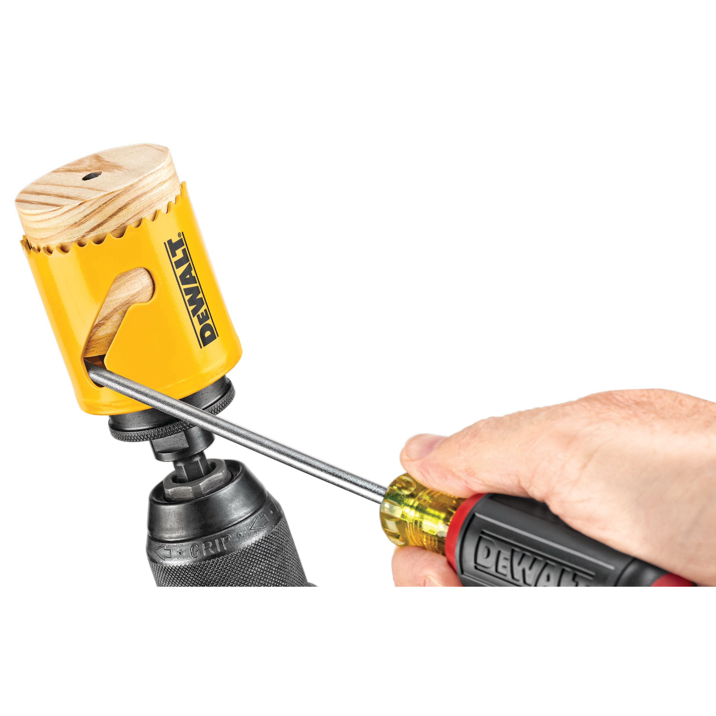DEWALT DAH180026 Hole Saw, 1-5/8 in Dia, 1-3/4 in D Cutting, 5/8-18 Arbor, 4/5 TPI, HSS Cutting Edge - 1