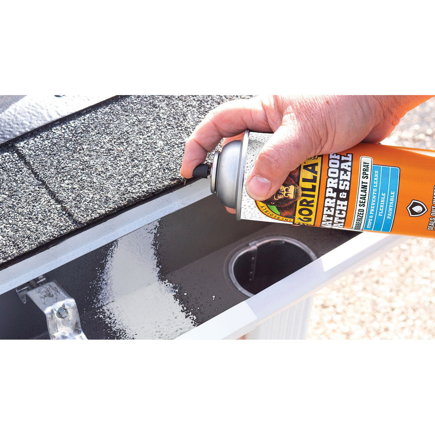 Gorilla 104054 Rubberized Spray Coating, White, 14 oz Can - 2