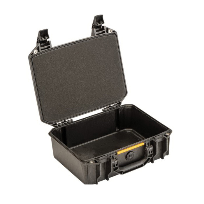 Pelican Vault Series VCV200-BLK Medium Pistol Case, Polyethylene, Black, 15.41 in L x 13.08 in W x 6.16 in D Exterior - 3