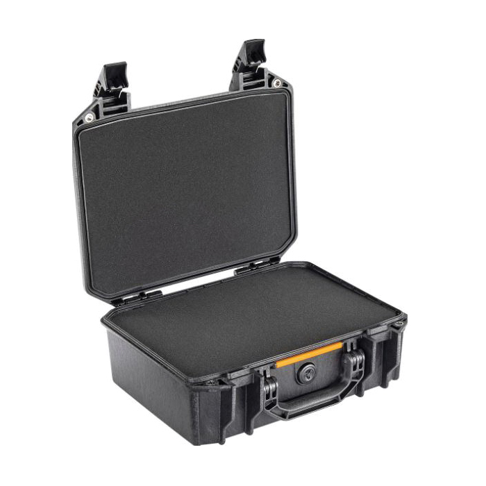 Pelican Vault Series VCV200-BLK Medium Pistol Case, Polyethylene, Black, 15.41 in L x 13.08 in W x 6.16 in D Exterior - 4