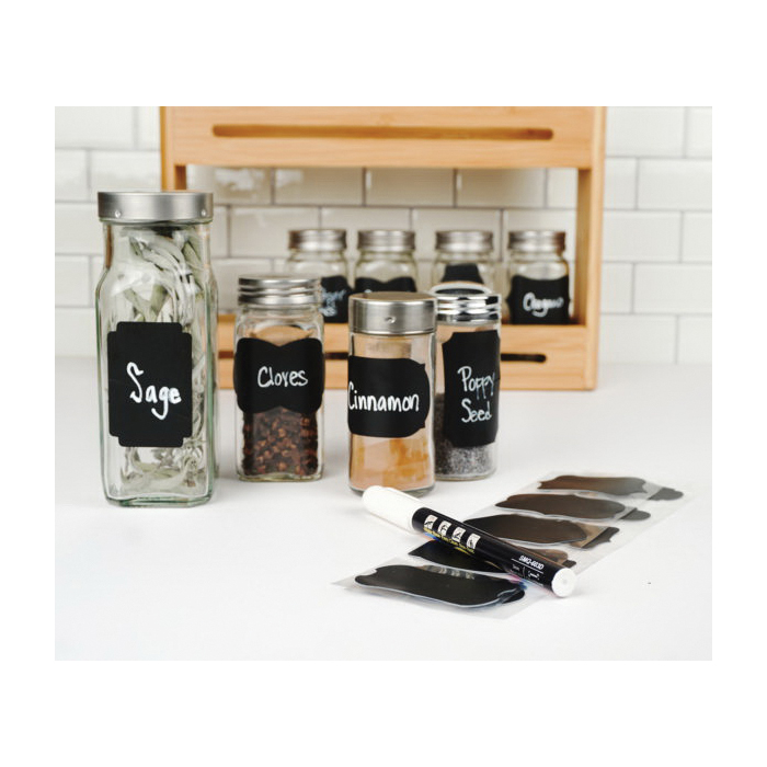 Endurance RE-SL Reusable Spice and Pantry Label, 2-1/2 in L, 1-1/2 in W - 4