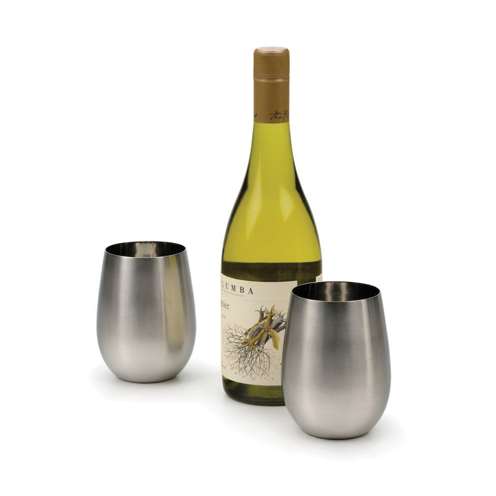 Endurance WINE-OW Stemless Wine Glass, 11 oz, Stainless Steel - 3
