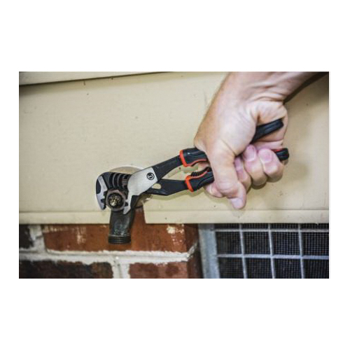 Crescent K9 Z2 Series RTZ210CG Tongue and Groove Plier, 10.8 in OAL, 2.1 in Jaw, Black/Rawhide Handle, Ergonomic Handle - 5