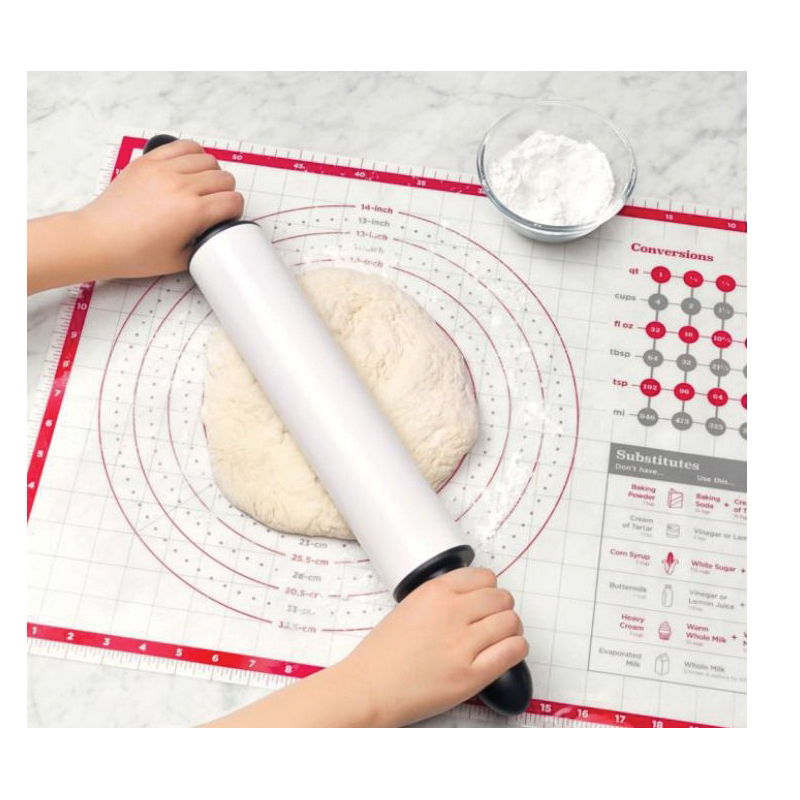 Oxo 11211300 Pastry Mat, Silicone, Red/White - 5