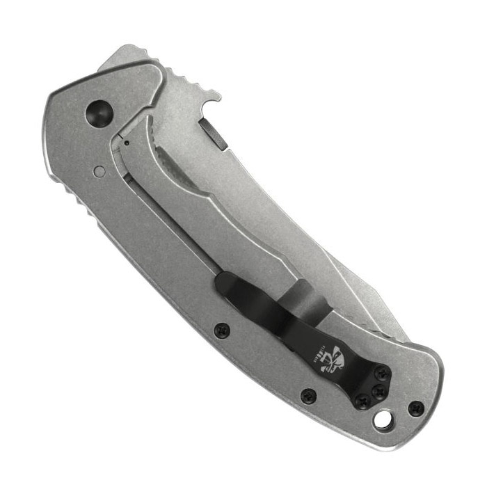 Kershaw 6031D2 Knife, 3-1/2 in L Blade, HCS Blade, Stainless Steel Handle, 8-1/2 in OAL - 2