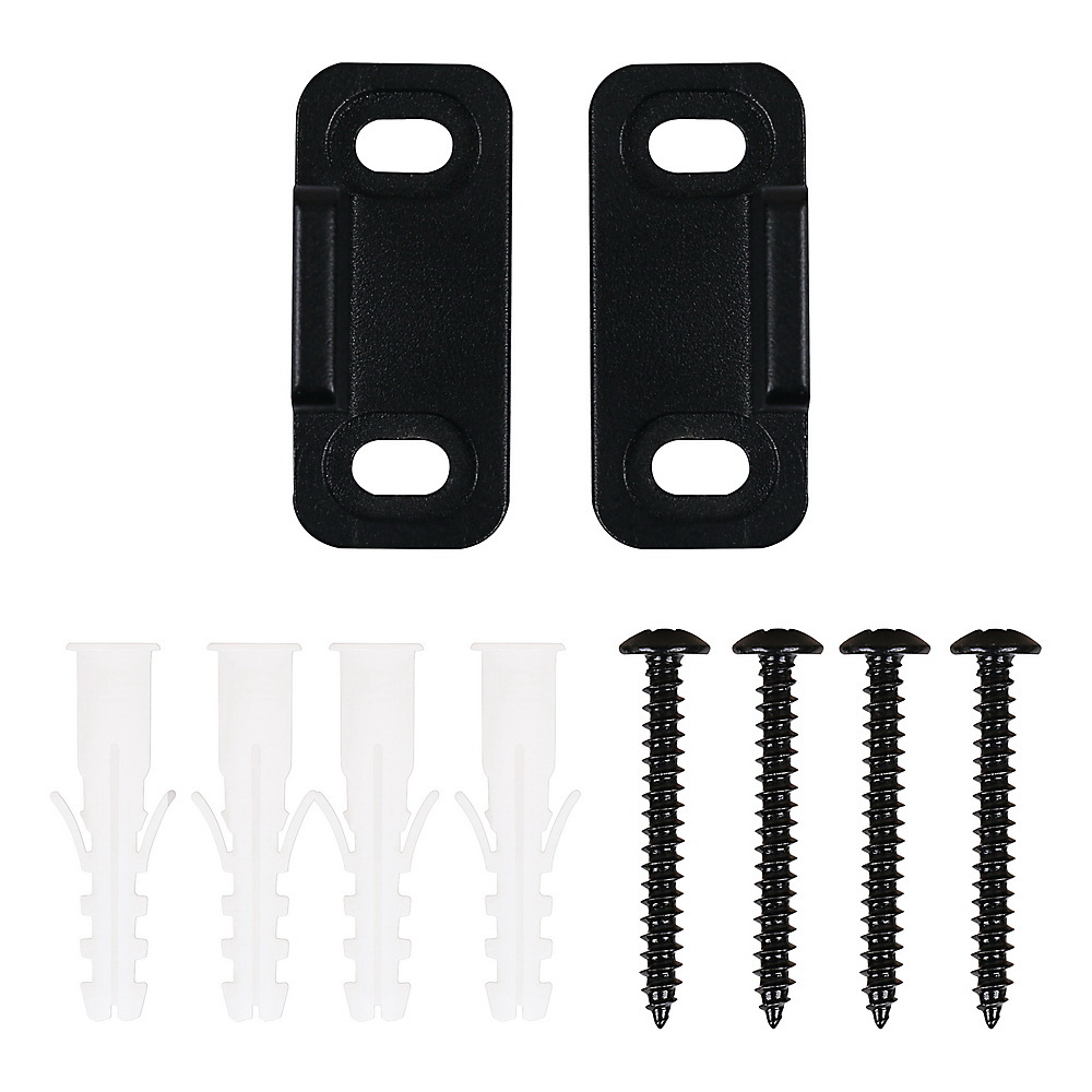 National Hardware N700-114 Double Guide, Aluminum, Matte Black, Floor Mounting - 2