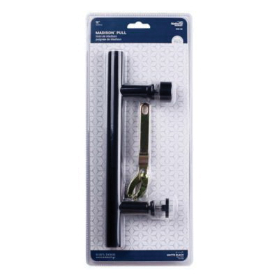 National Hardware N700-100 Madison Pull, 12 in H, Steel, Matte Black - 4
