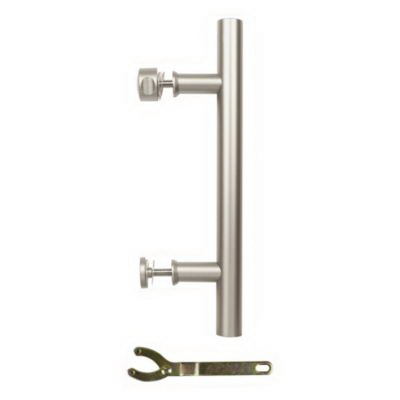National Hardware N700-101 Madison Pull, 12 in H, Steel, Satin Nickel - 2