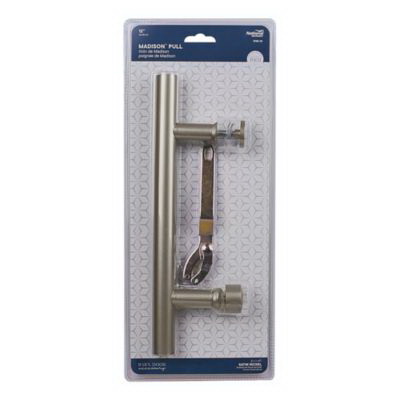 National Hardware N700-101 Madison Pull, 12 in H, Steel, Satin Nickel - 4