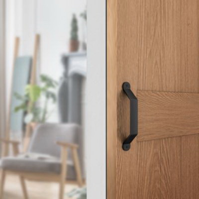 National Hardware N700-108 Charleston Pull, 10 in H, Steel, Matte Black - 5