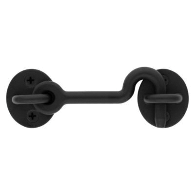 National Hardware N700-153 Privacy Hook, 4 in, Steel, Matte Black - 2