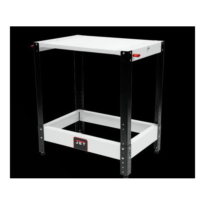 JET Tools 728200 Flip-Top Machine Table, 300 lb, 180 deg Tilt, Steel Frame, MDF Surface, White, 20 in D, 35 in H - 2