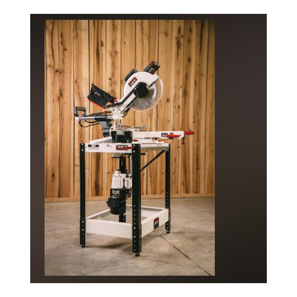 JET Tools 728200 Flip-Top Machine Table, 300 lb, 180 deg Tilt, Steel Frame, MDF Surface, White, 20 in D, 35 in H - 5