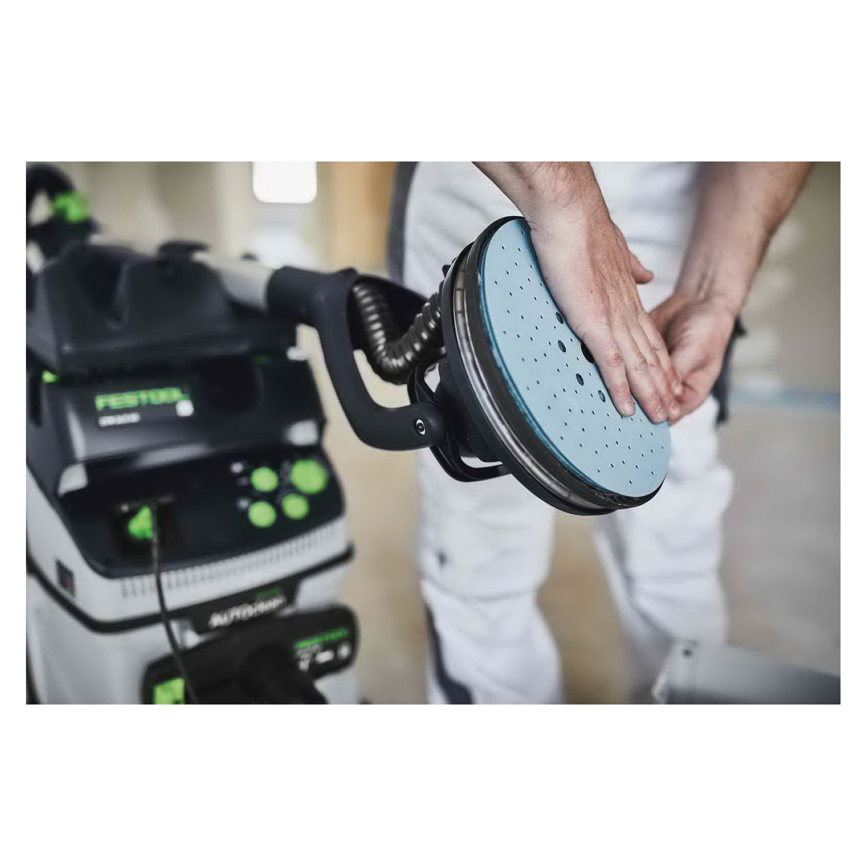 Festool Granat 205655 Abrasive Sheet, 225 mm Dia, P80 Grit, Super Fine, Aluminum Oxide/Ceramic Abrasive - 3