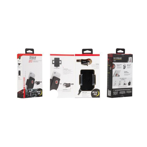 Nite Ize Steelie Squeeze STSVK-11-R8 Vent Kit, Aluminum, Black, Magnetic Mounting - 2