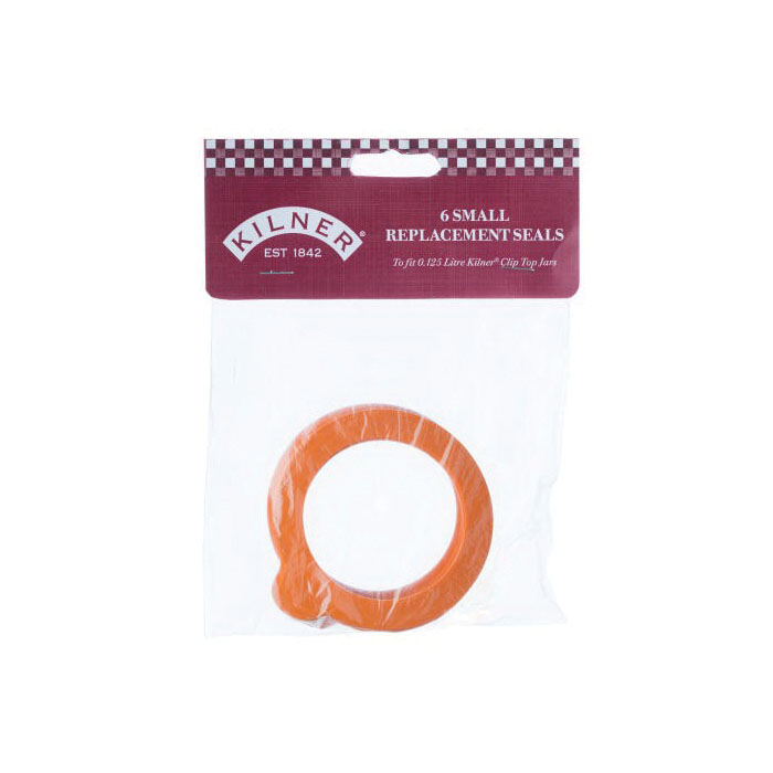 Kilner 0025.500 Replacement Seal, Rubber, Orange, For: 0.125 L Round Clip Top Glass Storage Jar - 2