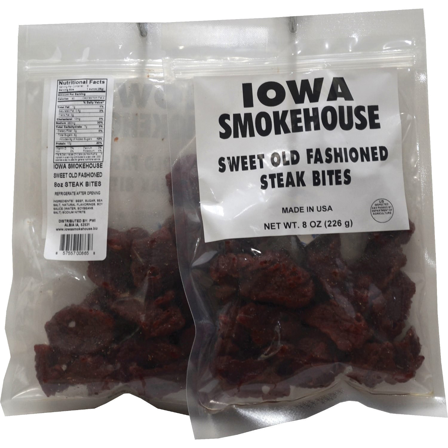 Iowa Smokehouse IS-SBOF Steak Bite, Sweet Old Fashioned, 8 oz - 2