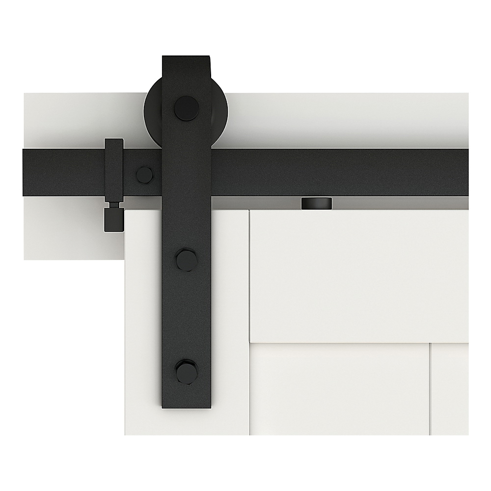 National Hardware N700-003 Classic Interior Barn Door Kit, Steel, Matte, Top - 4
