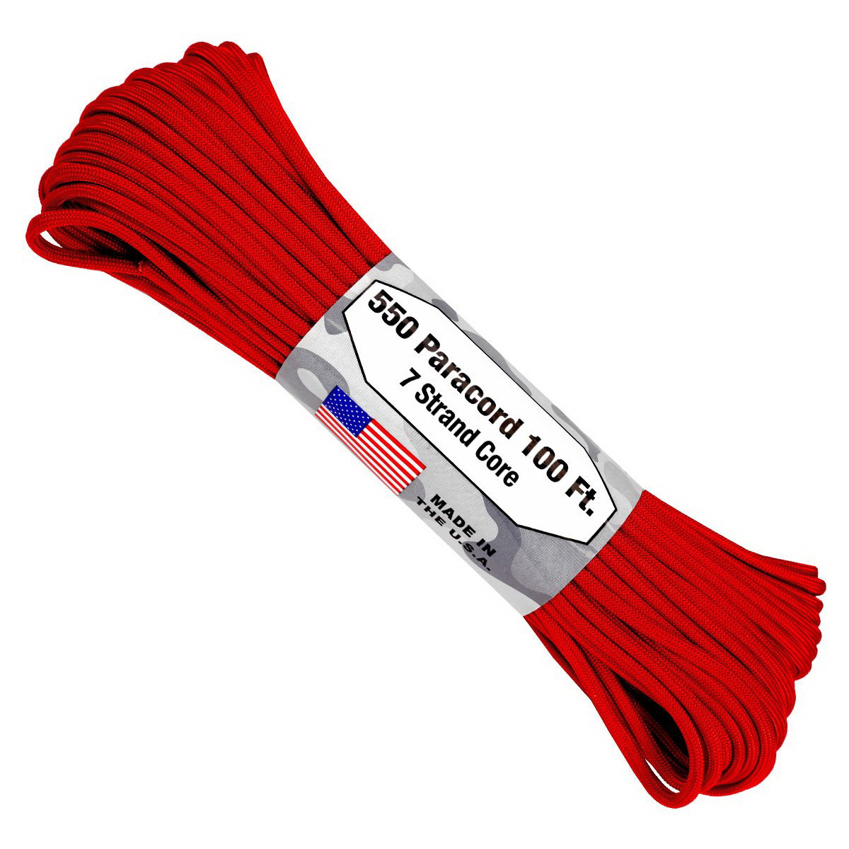 Atwood Rope Mfg SS03 Paracord, 5/32 in Dia, 100 ft L, Red - 2