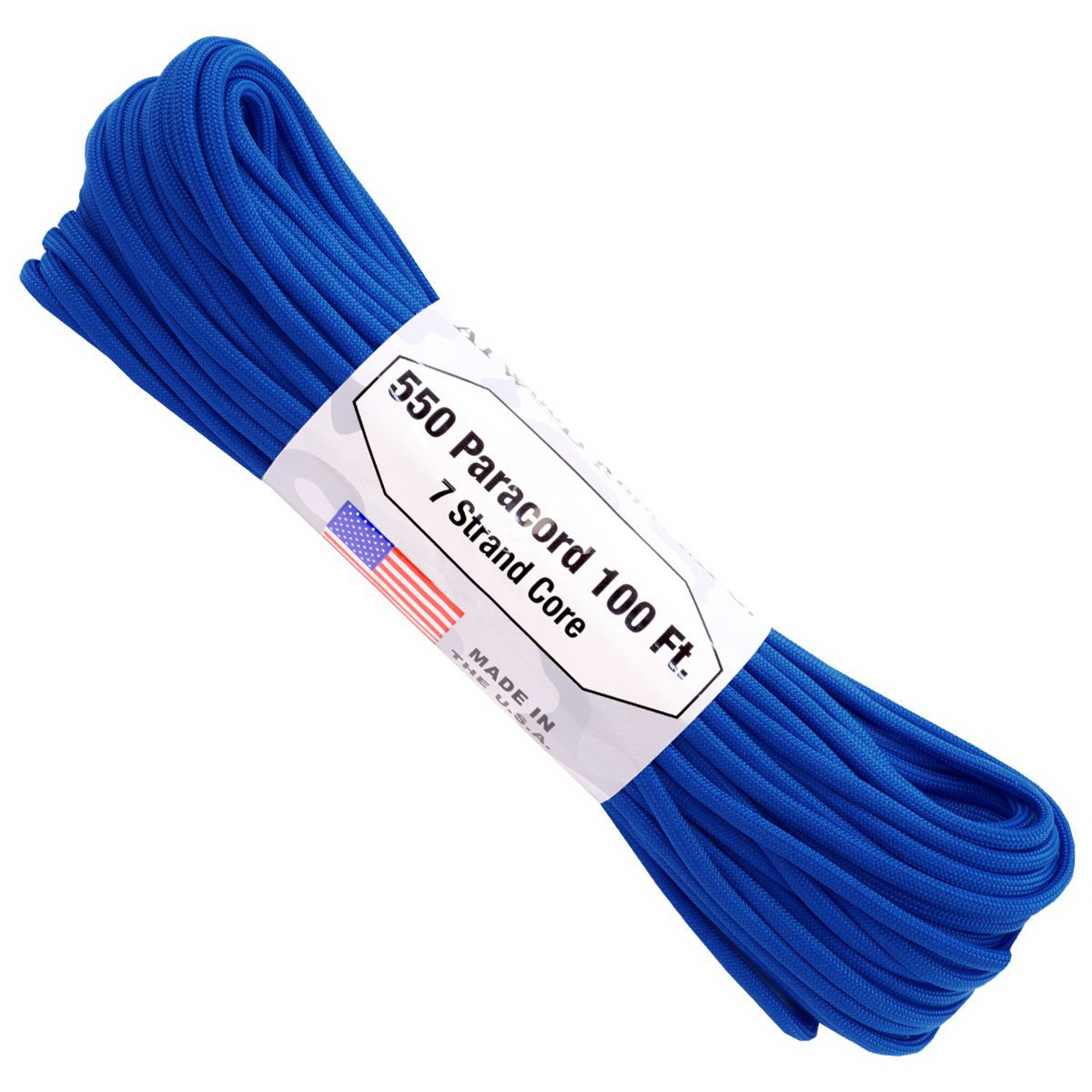 Atwood Rope Mfg SS27ULTRAMR Paracord, 5/32 in Dia, 100 ft L, Ultramarine Blue - 3