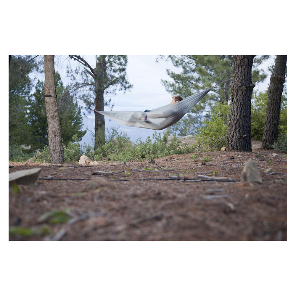 Grand Trunk N7 Premium Ultra-Light Hammock, 9 ft L, 4 ft W, 300 lb, Nylon, Gray - 2