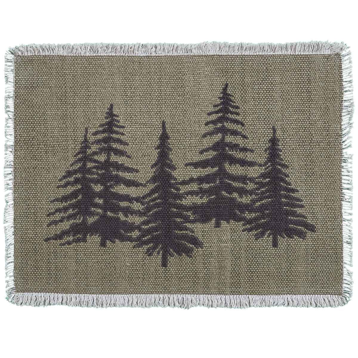 Park Designs 691-01 Placemat, 19 in L, 13 in W, Hemlock Design - 3