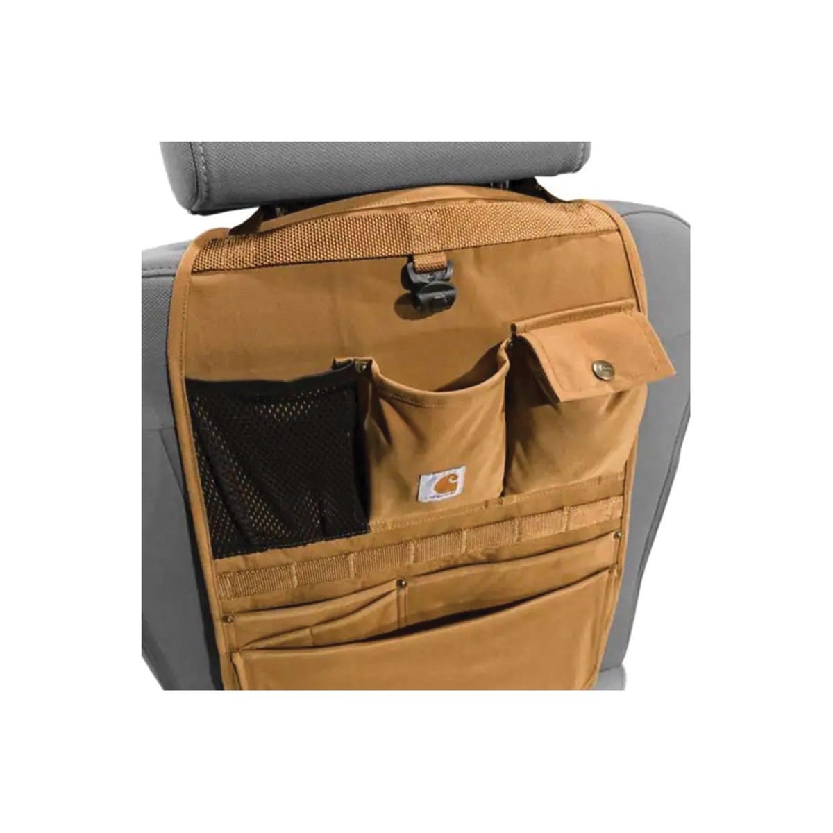Carhartt C0001437-001 Seat Organizer, 8 -Pocket, Cordura Fabric/Nylon, Black - 2