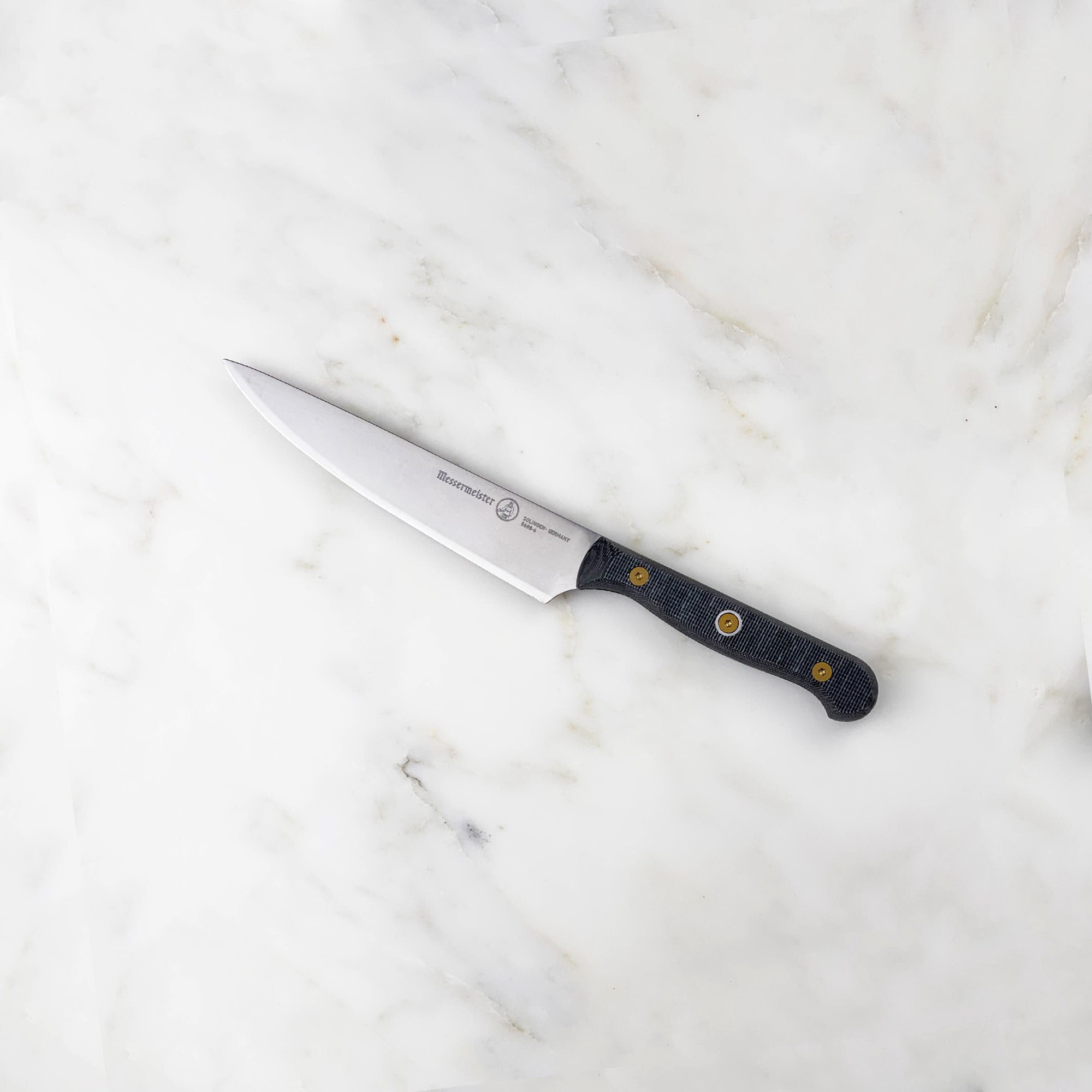Messermeister Custom Series 8688-6 Utility Knife, Stainless Steel Blade, Canvas/Non-Phenolic Resin Handle - 2