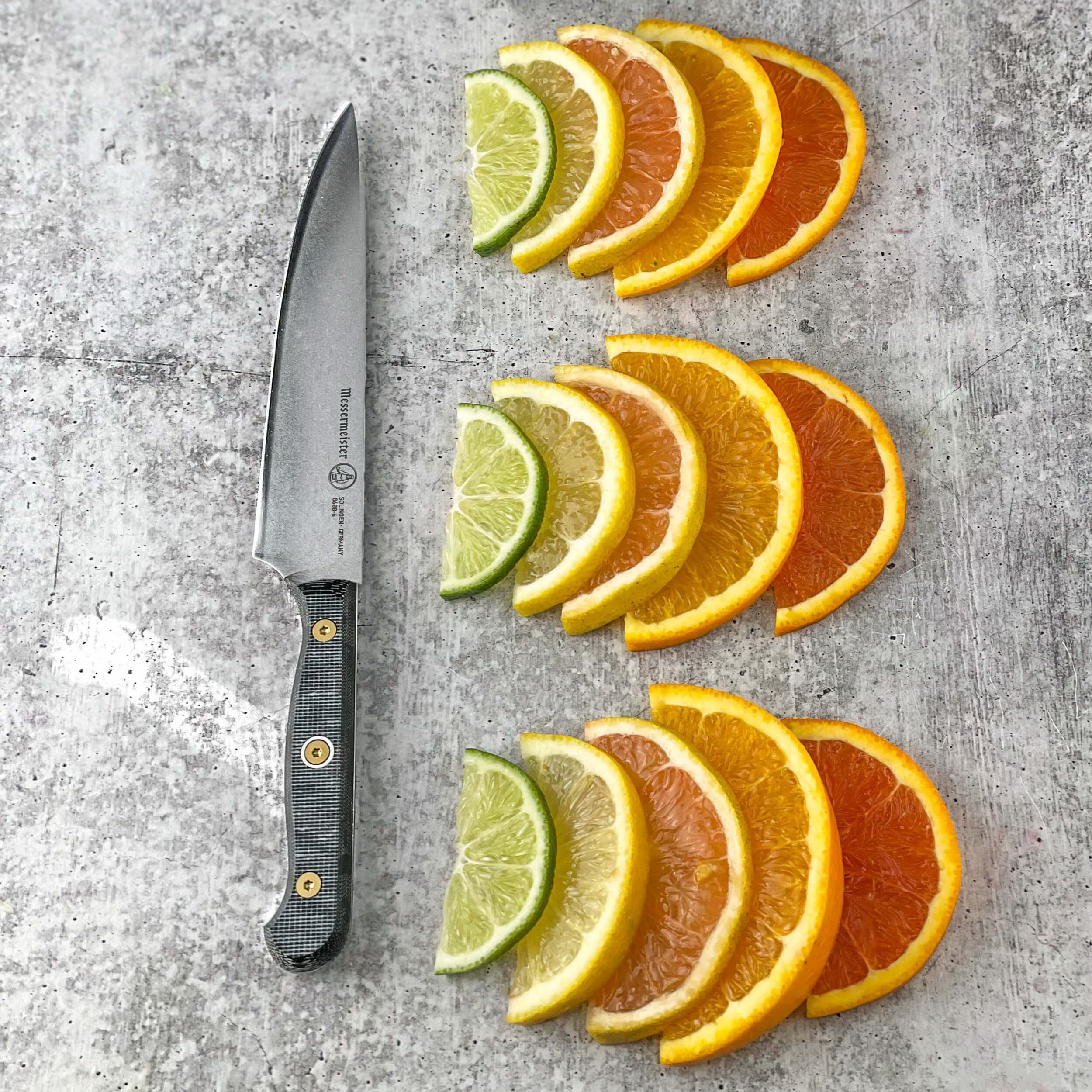 Messermeister Custom Series 8688-6 Utility Knife, Stainless Steel Blade, Canvas/Non-Phenolic Resin Handle - 4