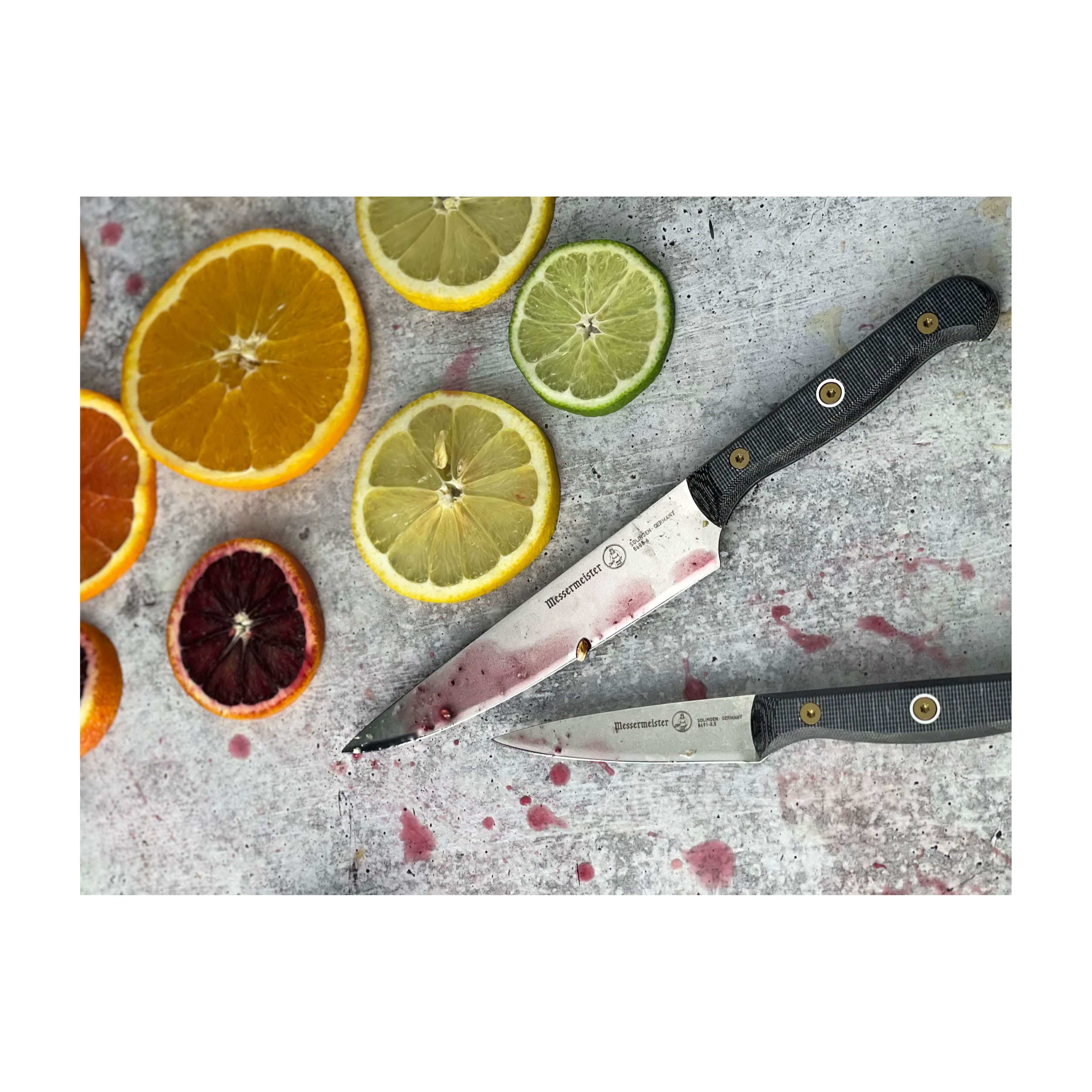 Messermeister Custom Series 8688-6 Utility Knife, Stainless Steel Blade, Canvas/Non-Phenolic Resin Handle - 5
