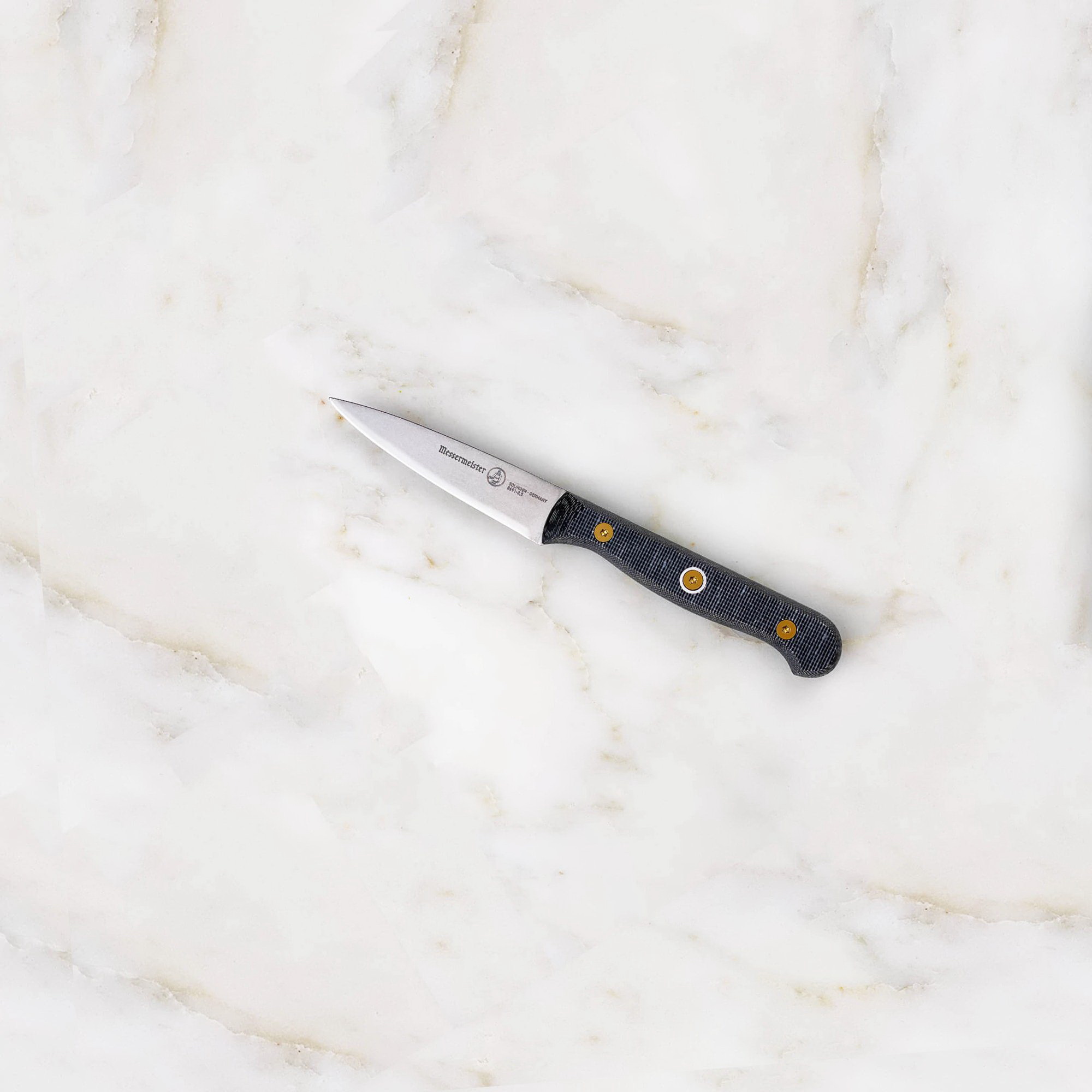 Messermeister Custom Series 8691-3.5 Paring Knife, Stainless Steel Blade, Canvas/Non-Phenolic Resin Handle - 2