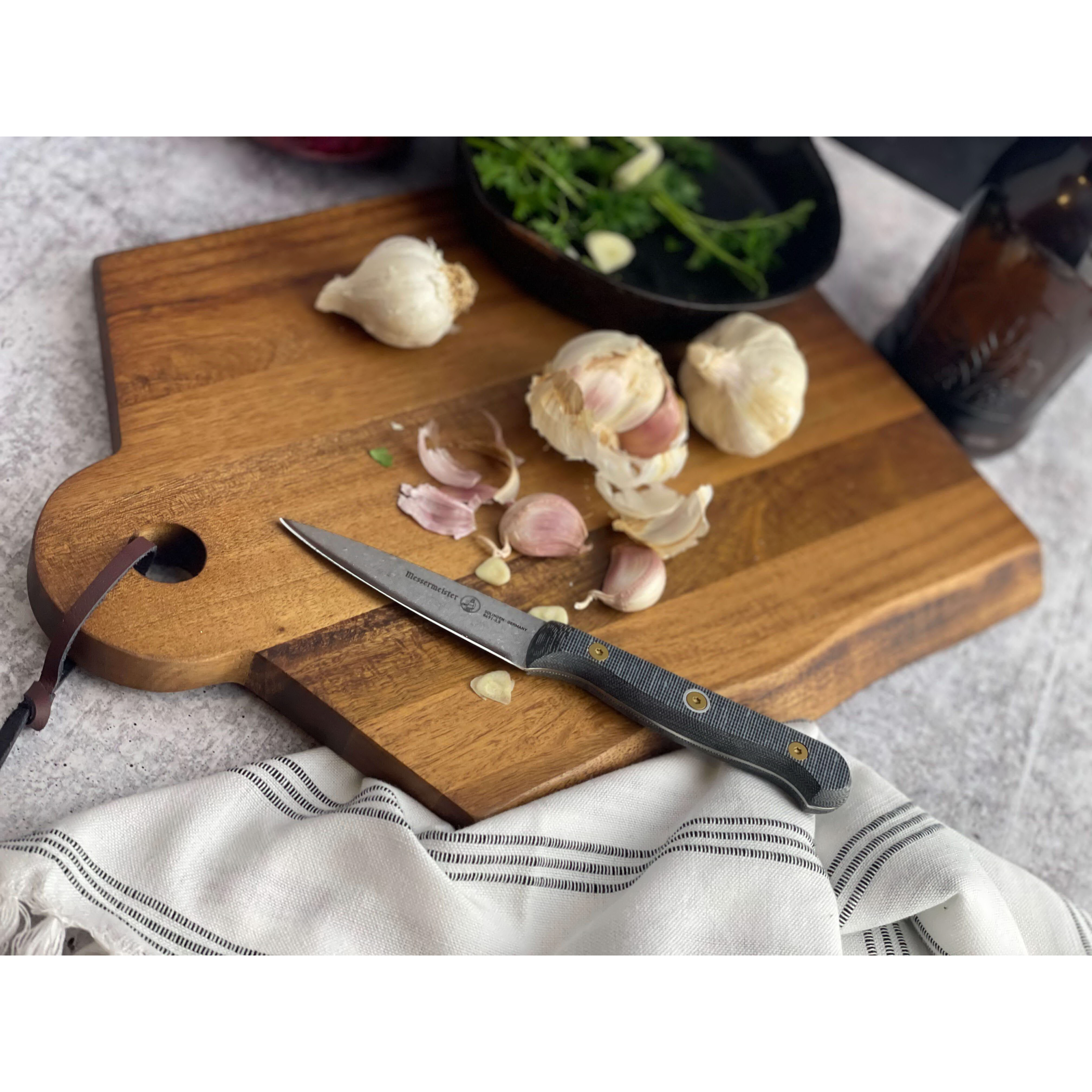 Messermeister Custom Series 8691-3.5 Paring Knife, Stainless Steel Blade, Canvas/Non-Phenolic Resin Handle - 4