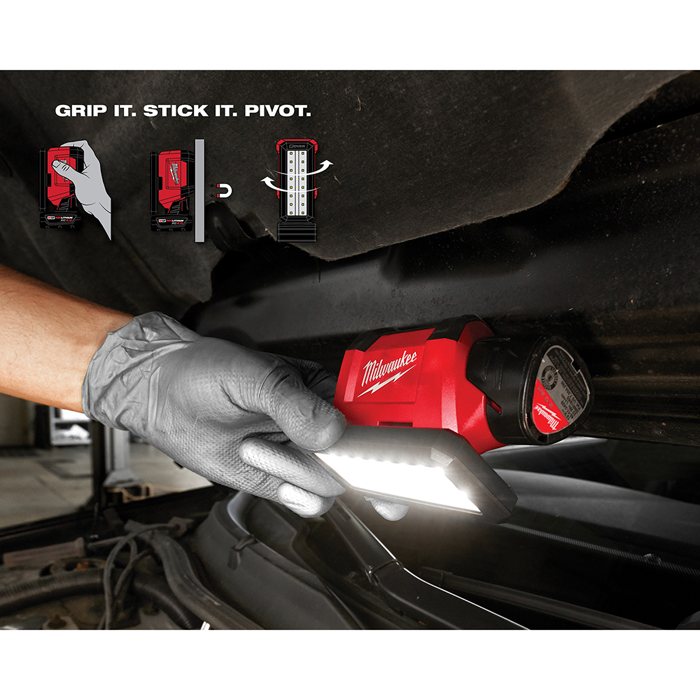 Milwaukee M12 ROVER 2367-20 Cordless Flood Light with USB Charging, 2.1 A, 12 V, Lithium-Ion Battery, LED Lamp, Red - 5