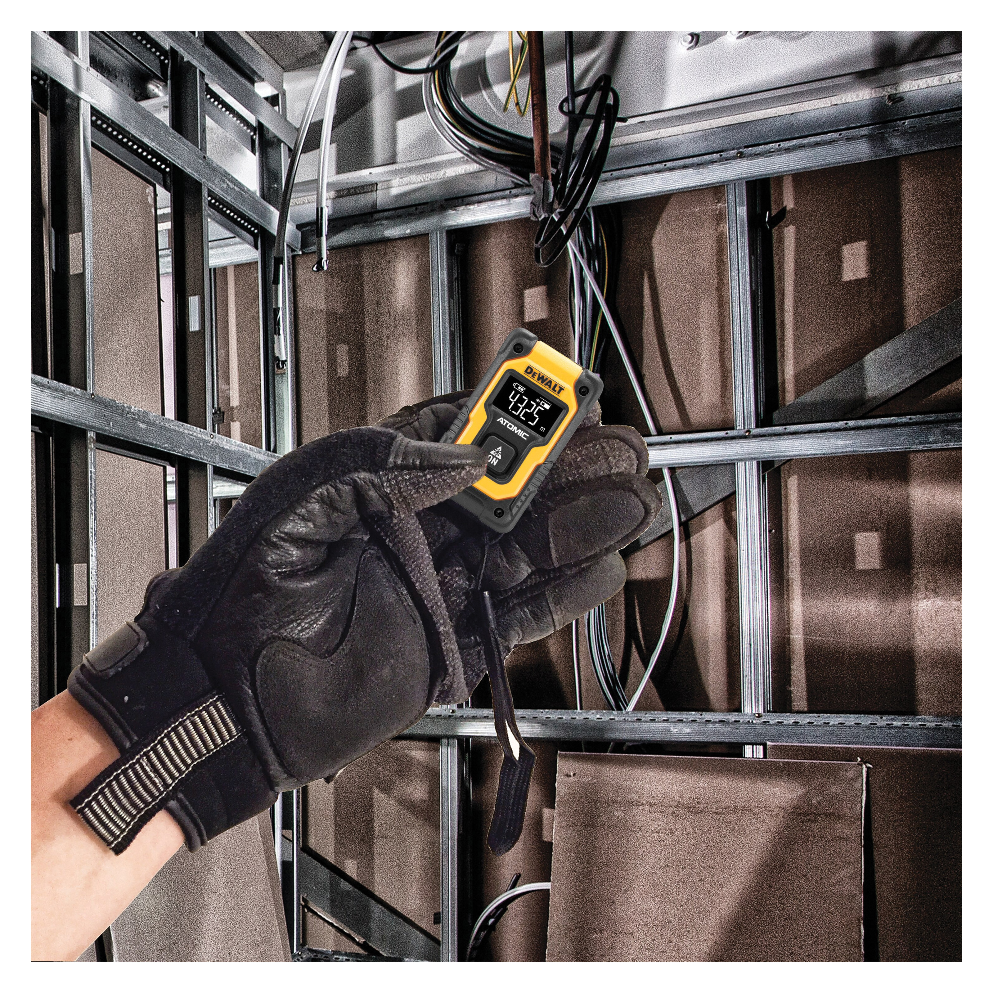 DEWALT ATOMIC COMPACT Series DW055PL Pocket Laser Distance Measure, 55 ft, LCD Display - 3