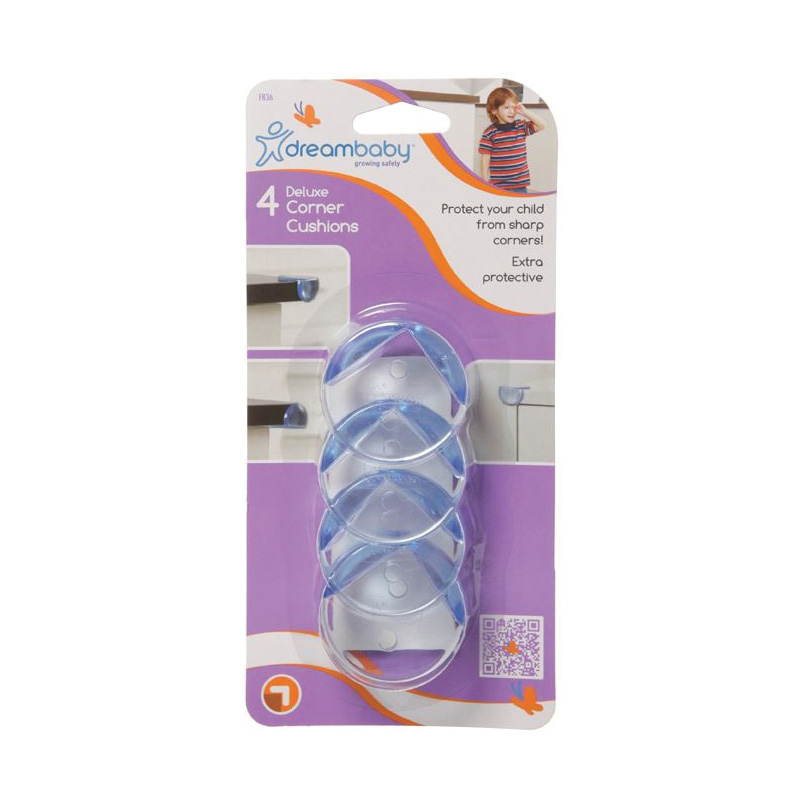 Dreambaby L836 Deluxe Corner Cushion, Rubber, Clear - 2