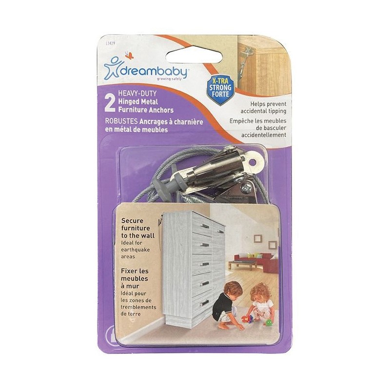 Dreambaby L1429 Furniture Anchor, Metal