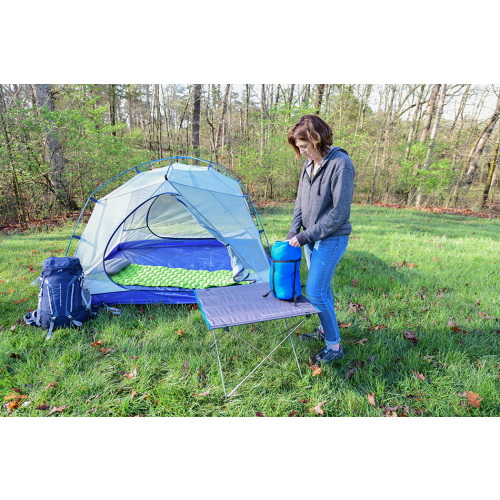 Alps Mountaineering 8302041 Dash Table, 21-1/2 in L Seat, 29-1/2 in W Seat, Aluminum/420D Polyester, Charcoal/Deep Sea - 4
