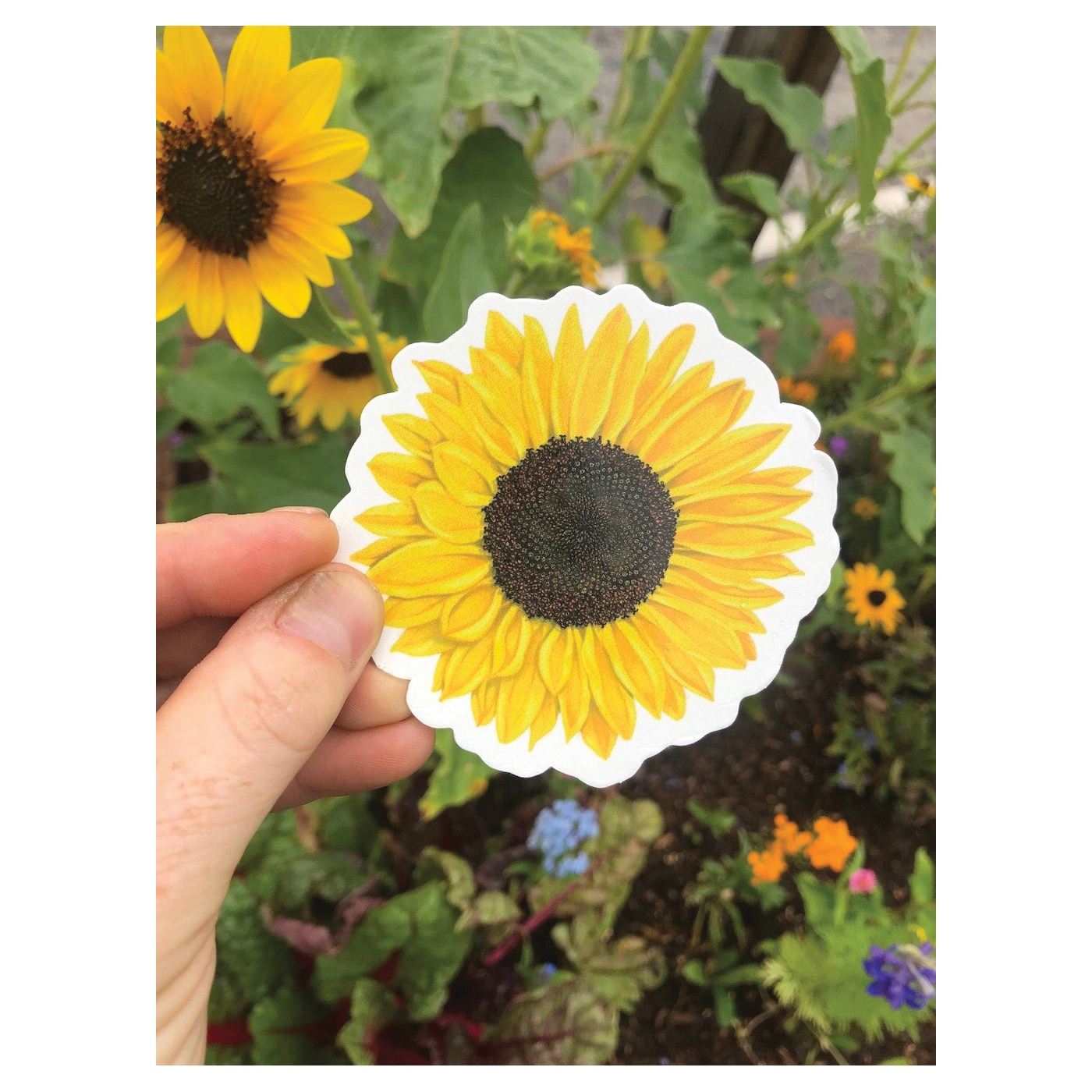 Sticker Art Sunflower Sticker - 1