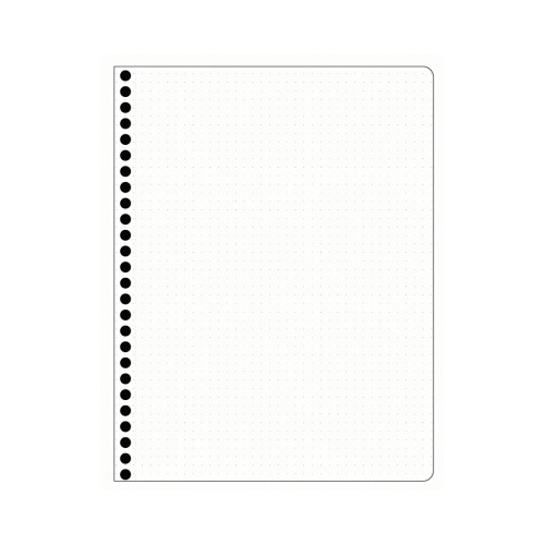 Decomposition 15371 Hedgehogs Notebook, Dot Grid Sheet, 9-3/4 x 7-1/2 in Sheet, 72-Sheet, Spiral Wire Binding - 2